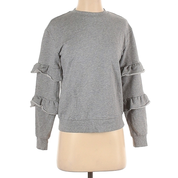 WHO WHAT WEAR GRAY SWEATSHIRT, SIZE XSMALL - Picture 1 of 2